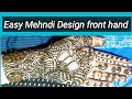 Easy mehndi design  front hand easy mehndi design  miss kataria vlogs