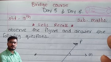 Bridge course day 5 day 6 class 9 maths complete activity sheet solution for English medium