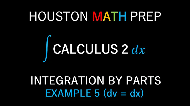 Integration by Parts Inverse Sine Function (Example 5)