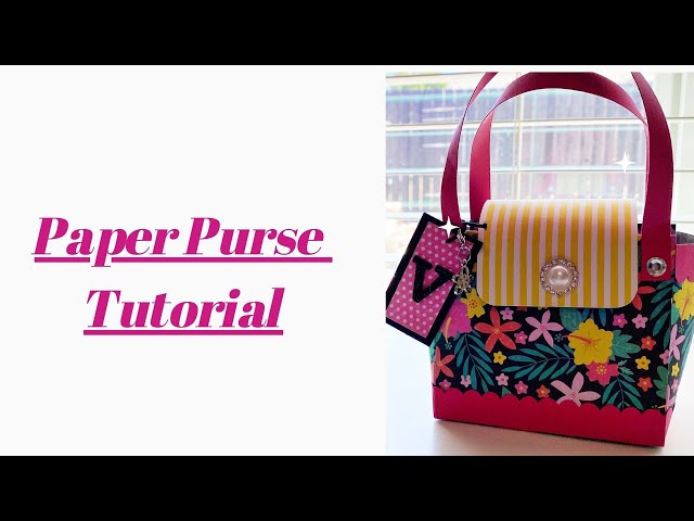 TUTORIAL! 5x7 PAPER PURSE! EASY! CHECK IT OUT