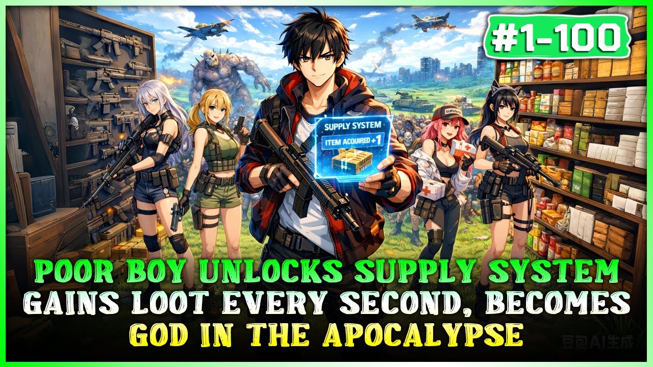 Poor Boy Unlocks Supply System, Gains Resources Every Second—Now He's Invincible in the Apocalypse!