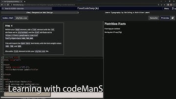 learn2code | freeCodeCamp (New) Responsive Web Design  -  Building a Nutrition Label: Step 4