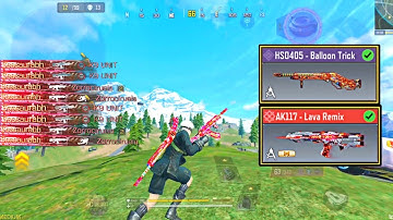BEST Combo cod mobile (HS0405+AK117) Solo vs squad gameplay Sesona 5 COD MOBILE
