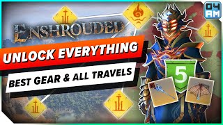 Enshrouded UNLOCK EVERYTHING Early  BEST Gear, Glider & All Quick Travel Full Guide