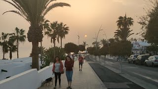 638  -  08/02/22 PUERTO DEL CARMEN LANZAROTE SPAIN UPDATE BEAUTIFUL SUNSET WALK 6:20pm 26°C ,☀️🌴🇮🇨🇪🇸