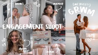 GRWM for an engagement photoshoot   pictures!!! (wedding updates chit chat)