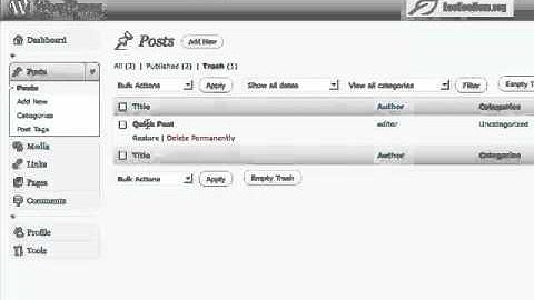 WordPress - How to restore a page