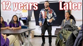 SURPRISING STUDENTS IN CLASS AT MY OLD SCHOOL! (12 YEARS LATER)