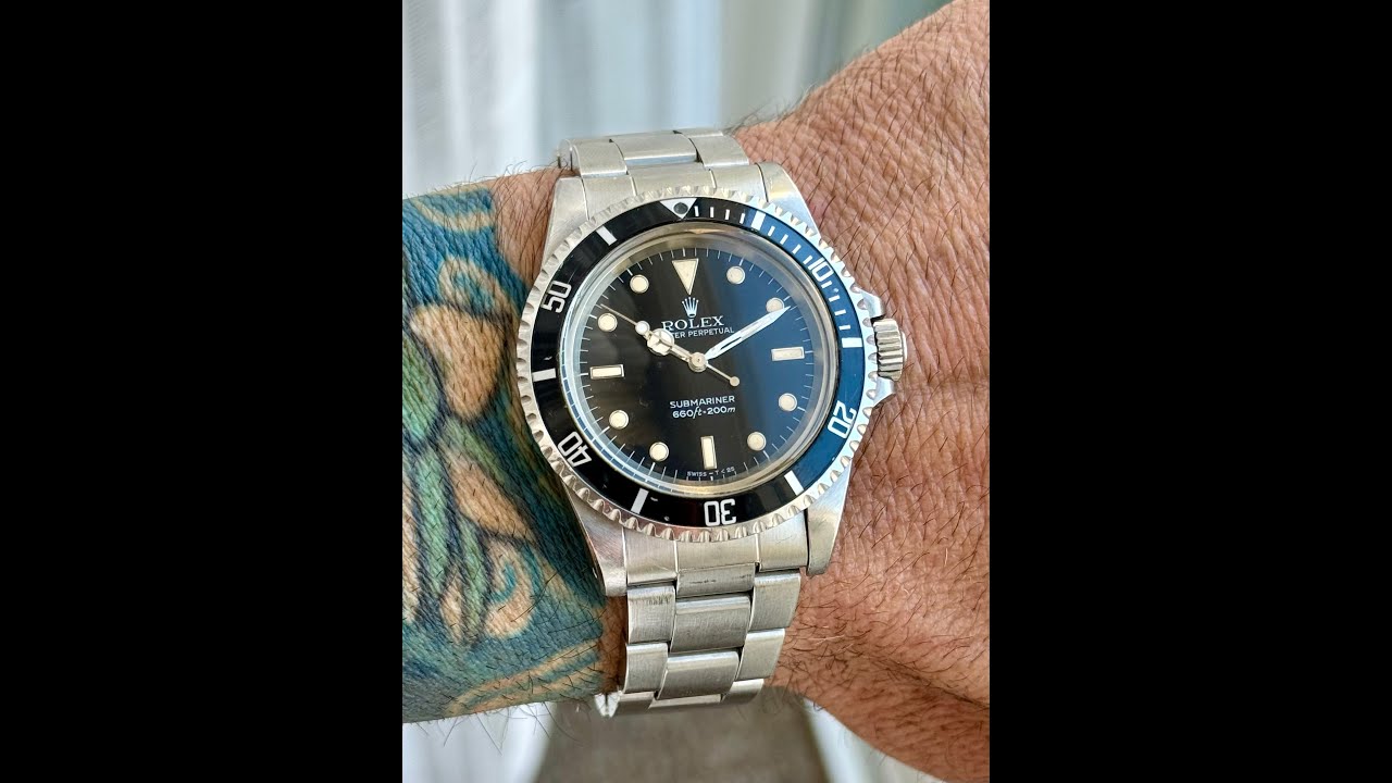 Rolex Submariner 5513 - 1 Year Update - YouTube