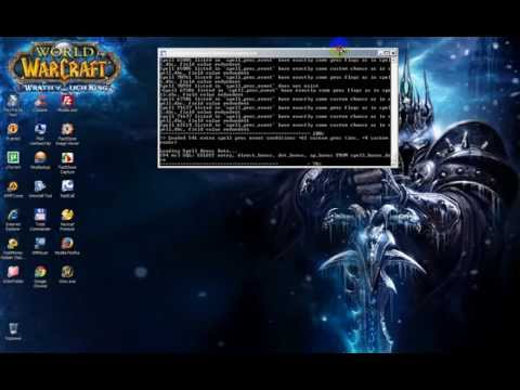 Установка сервера Lich King wow 3.3.5a mangos