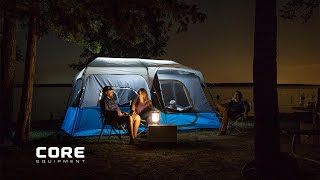 9 Person Lighted Instant Cabin Tent 14' x 9' – Core Equipment