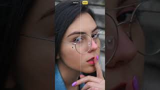 Remove Glasses Glare in Second | Fixed Glasses Reflection | No Photoshop No Lightroom #photoediting