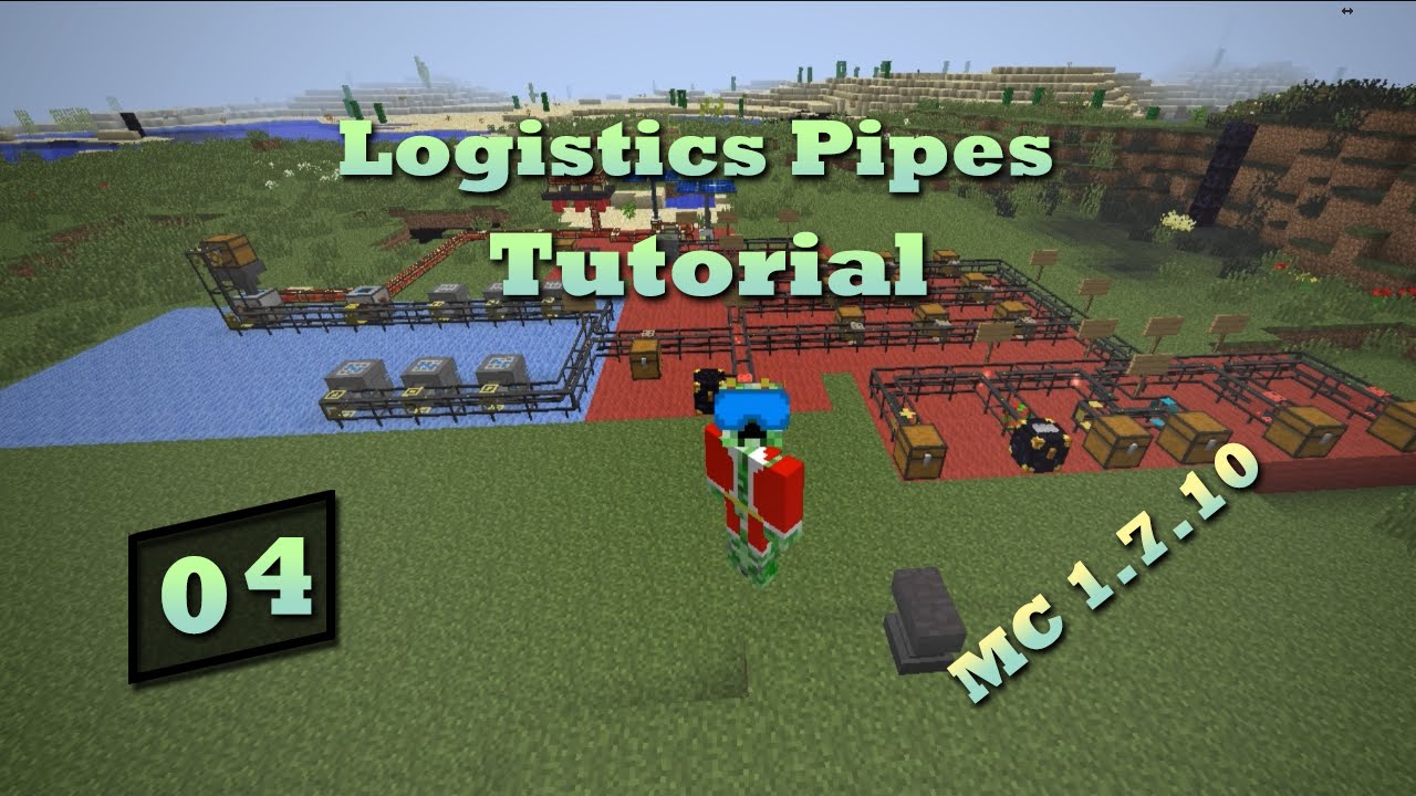 Logistics Pipes Tutorial - #4 - Crafting & Processing - YouTube
