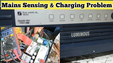 Eco Watt 1650 XL 12V Mains Sensing Fault Charging Problem Inverter Output Problem