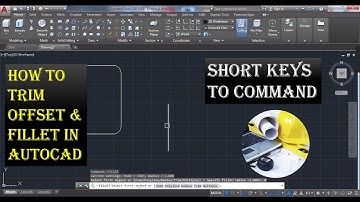 How to trim, fillet & offset easily in Auto CAD| #autocad