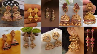 BEAUTIFUL JHUMKA jewellery design ideas, NEW LOOK GOLD JHUMKA DESIGNS screenshot 5