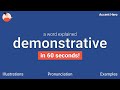 DEMONSTRATIVE - Meaning and Pronunciation