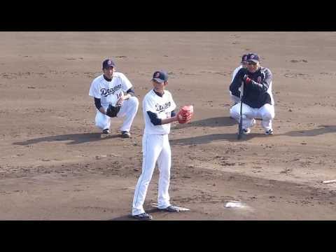 2013.11.17　中日ドラゴンズ秋季キャンプ4　投内連携(チーム左腕）