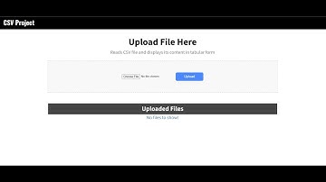 CSV Upload Project using Node js
