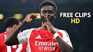Bukayo Saka Arsenal Free Clips & Scene Pack No Watermark 1080P