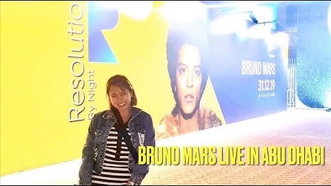 Bruno Mars Live in Abu Dhabi 💕 I Feibe Ganon