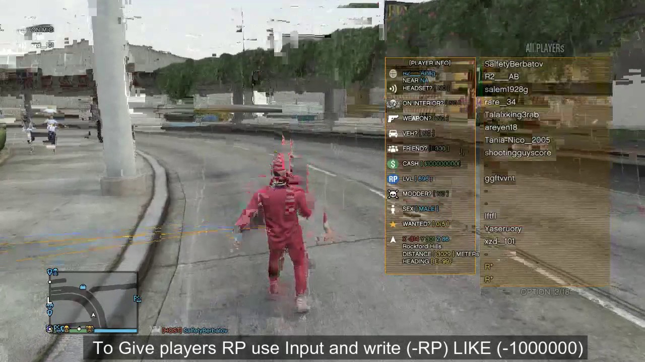 GTA 5 | How Give Players Rank RP After Patched by SalfetyDev