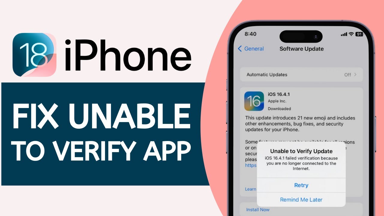 iOS 18 - How to Fix Unable to Verify App on iPhone - YouTube