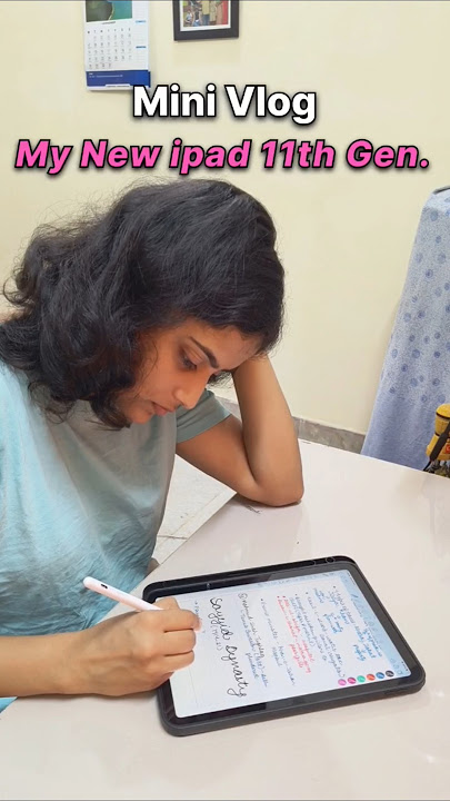 Started making notes in my New iPad 11th Gen (A16) 🔥  #minivlog #shorts  #ipad #upsc