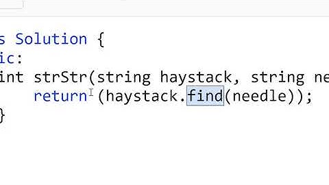 28. Find the Index of the First Occurrence in a String