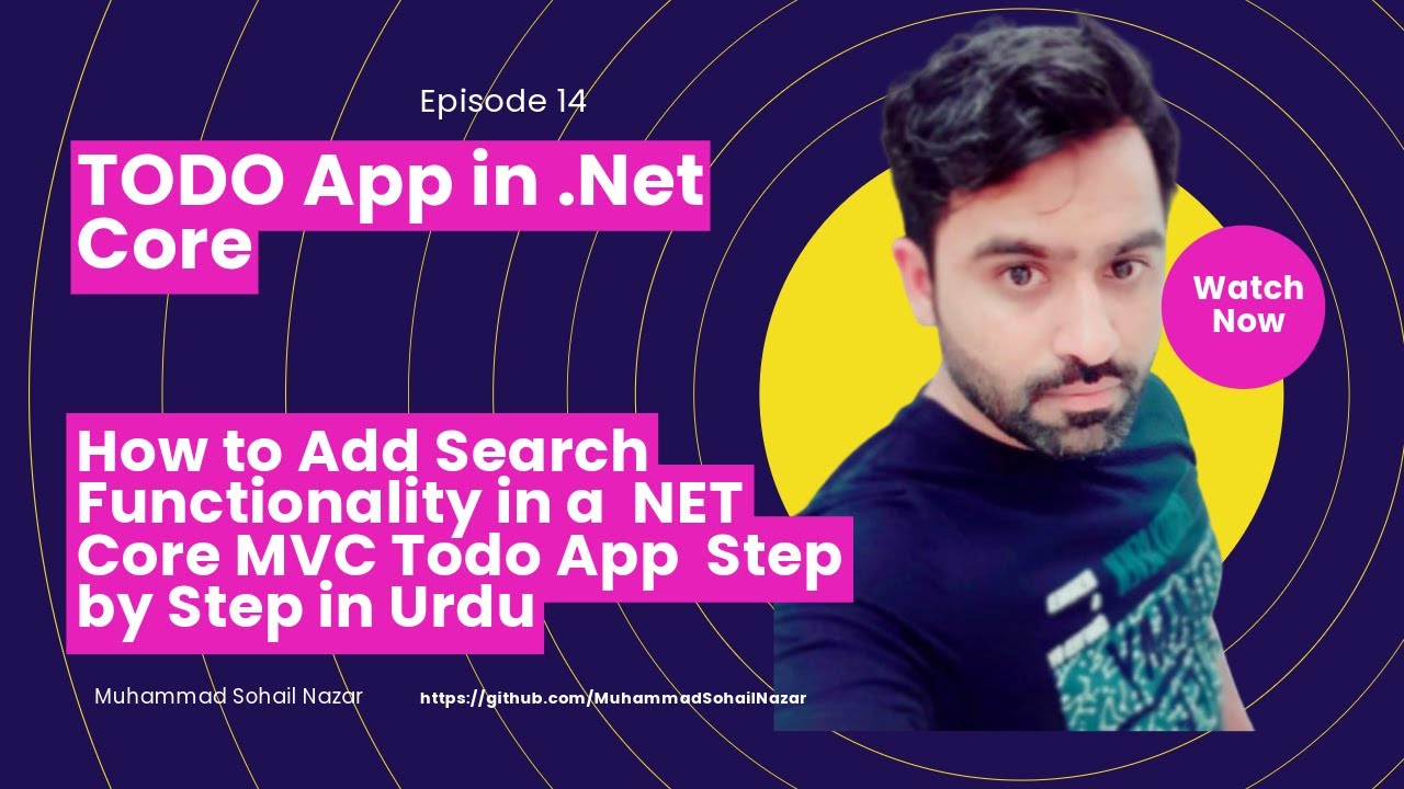 How to Add Search Functionality in a NET Core MVC Todo App Step by Step ...