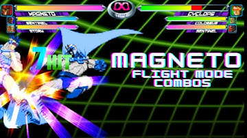 MvC2 - Magneto Quick Corner ROM Setups (with Flight Mode)