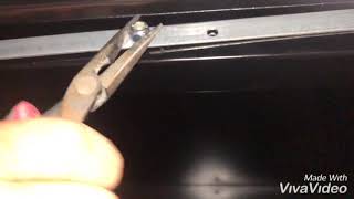 Lateral File Lock Bar Installation