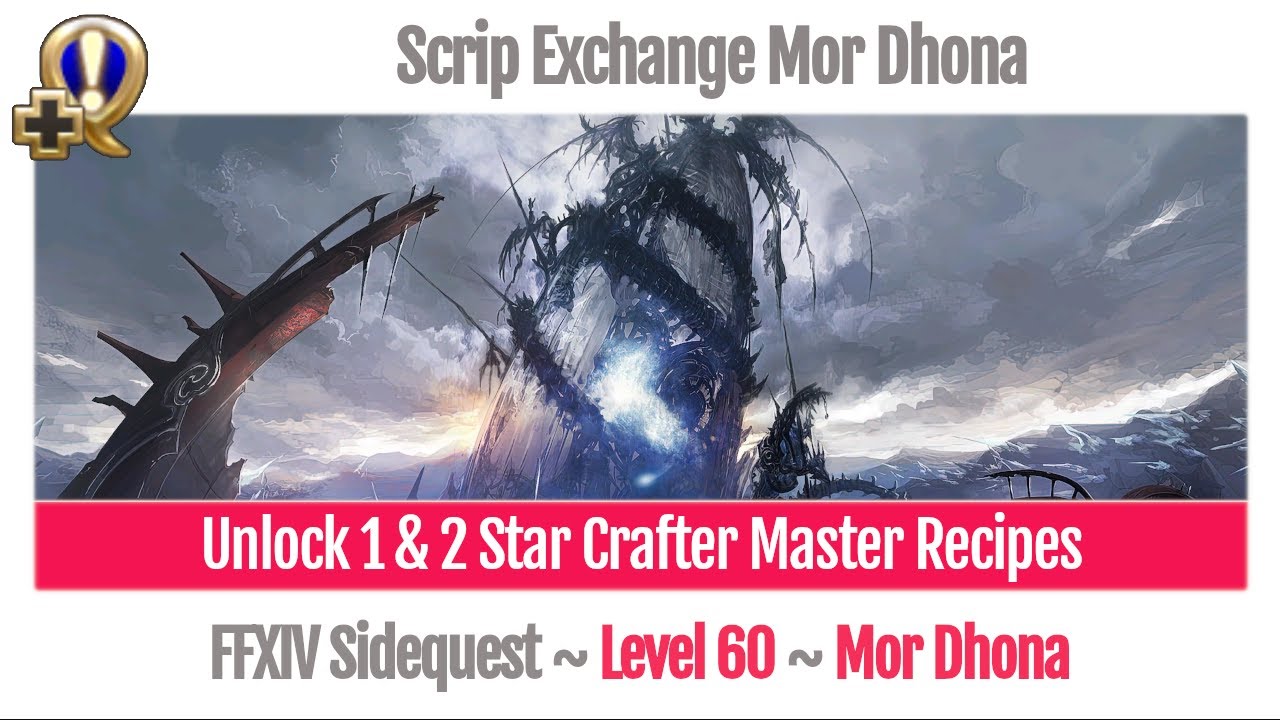 FFXIV Unlock 1 Star & 2 Star Crafter Master Recipes Level 60 - A Realm