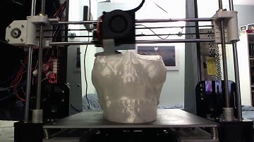 Anet A8 3D printing a Skull