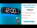 ANALOI Digital Wall Clock Large Display | Product Review | Heirloom Reviews