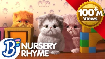 🐱🐱🐱 Three Little Kittens | Badanamu Nursery Rhymes, ABC Songs, Kids Songs, and Lullabies