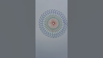 spioqraph art blue green brown #spiroart #viralvideo #cake #artandcraft #spirograph
