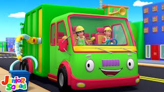 Wheels On The Garbage Truck + More Street Vehicles Songs for Kids