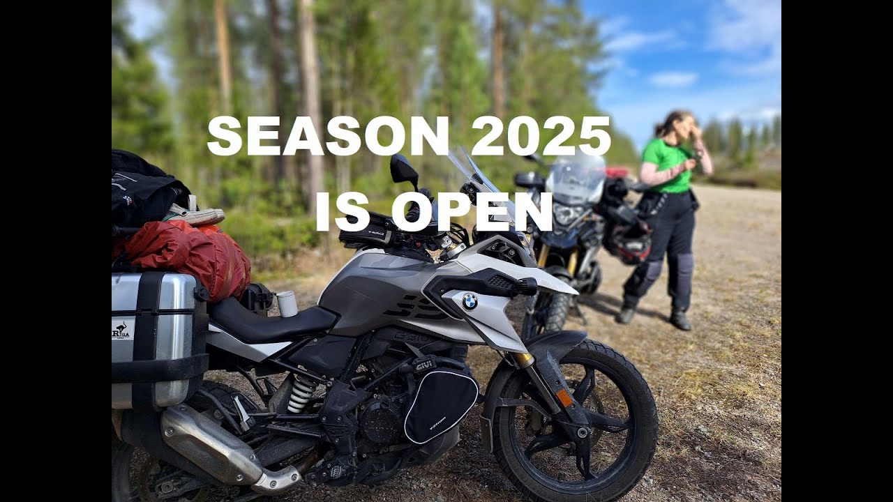 Motorcycle season 2025 in Lapland Rovaniemi is open. Moottoripyöräkausi 2025 on avattu.