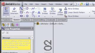 Solidworks Revolve Feature: Model Salt Shaker