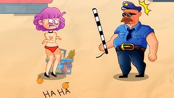 Troll Pencil: Brain Challenge Thief Puzzle All Levels Gameplay Part 2 (iOS,Android) GAME HAMSTER