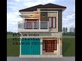 DESAIN RUMAH TOKO 6x12 4 KAMAR TIDUR 2 LANTAI MINIMALIS DENGAN BALKON TEMPAT SANTAI (DESAIN #39)