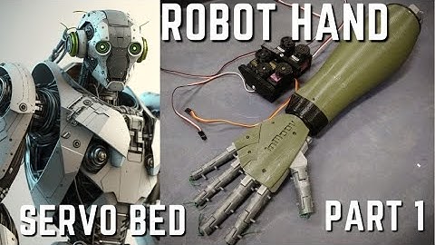 Robot Hand Servo Bed Install Part 01 3d Printing Robotics Inmoov