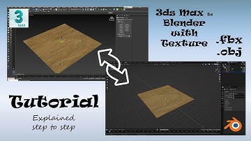 3ds max to Blender | With Textures | tutorial