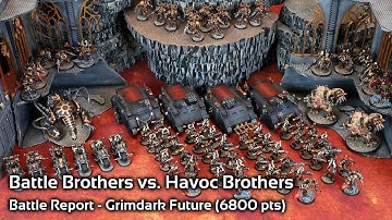 One Page Rules Battle Report (6800 pts) - Battle Brothers vs. Havoc Brothers