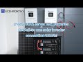 How to Connect ECO-WORTHY 5KW All-in-One Inverter with 2x 48V 100Ah Server Rack Batteries