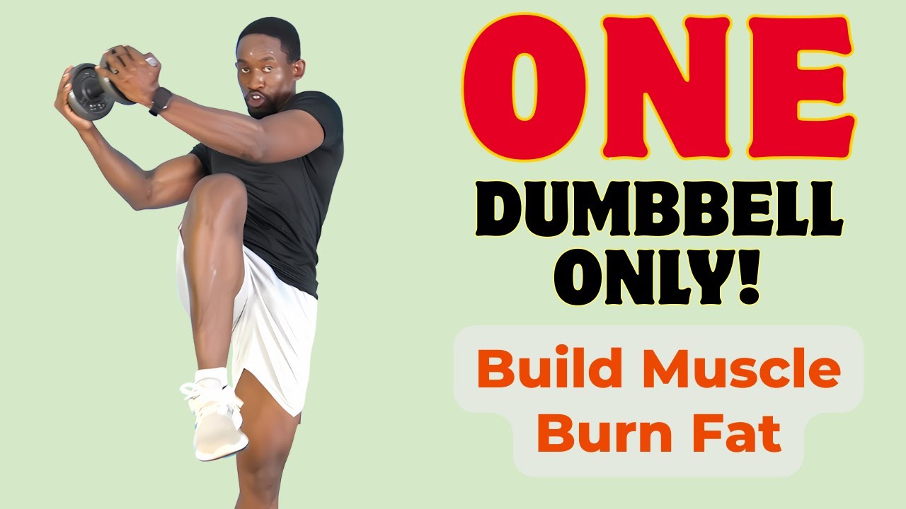ONE DUMBBELL ONLY! Full Body Workout for Muscle and Fat Loss