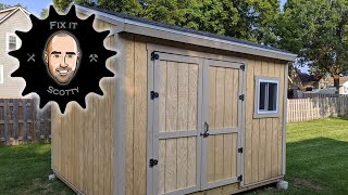 Building a 10 x 12 Shed, Part 5: Door, Window and Trim