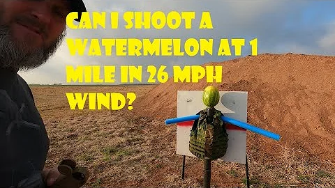 Can I hit a watermelon at 1 mile, with my 375 Chey...