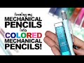 TURNING MY MECHANICAL PENCILS INTO COLORED PENCILS!